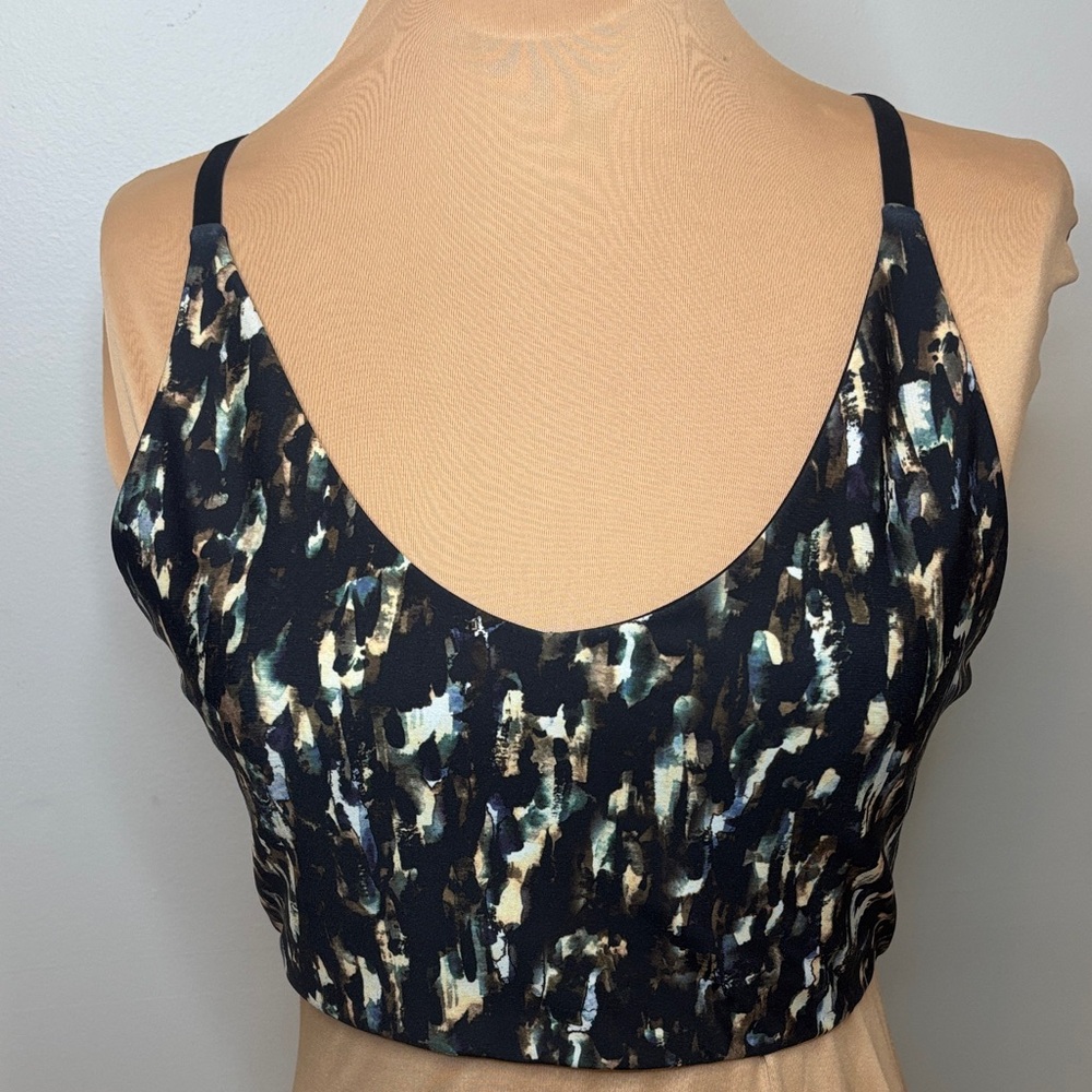 Kinesis  Black and Cream Women's Sports Bra -Medium